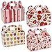 Gift Boutique Valentine’s Day Treat Boxes 48 Pack Cardboard Hearts Goody Bag Cookie Holder Classroom Crafts Supplies Party Favors 4 Designs Measures: 6.2 x 3.5 x 3.5 Inches
