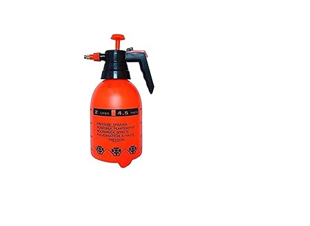 SUKHNIDHI 2 Litre Plastic Handheld Garden Pump Pressure Spray Lawn Sprinkler,Water Mister,Spray Bottle for Herbicides, Pesticides, Fertilizers, Chemicals, Plants Flowers(Multicolour)