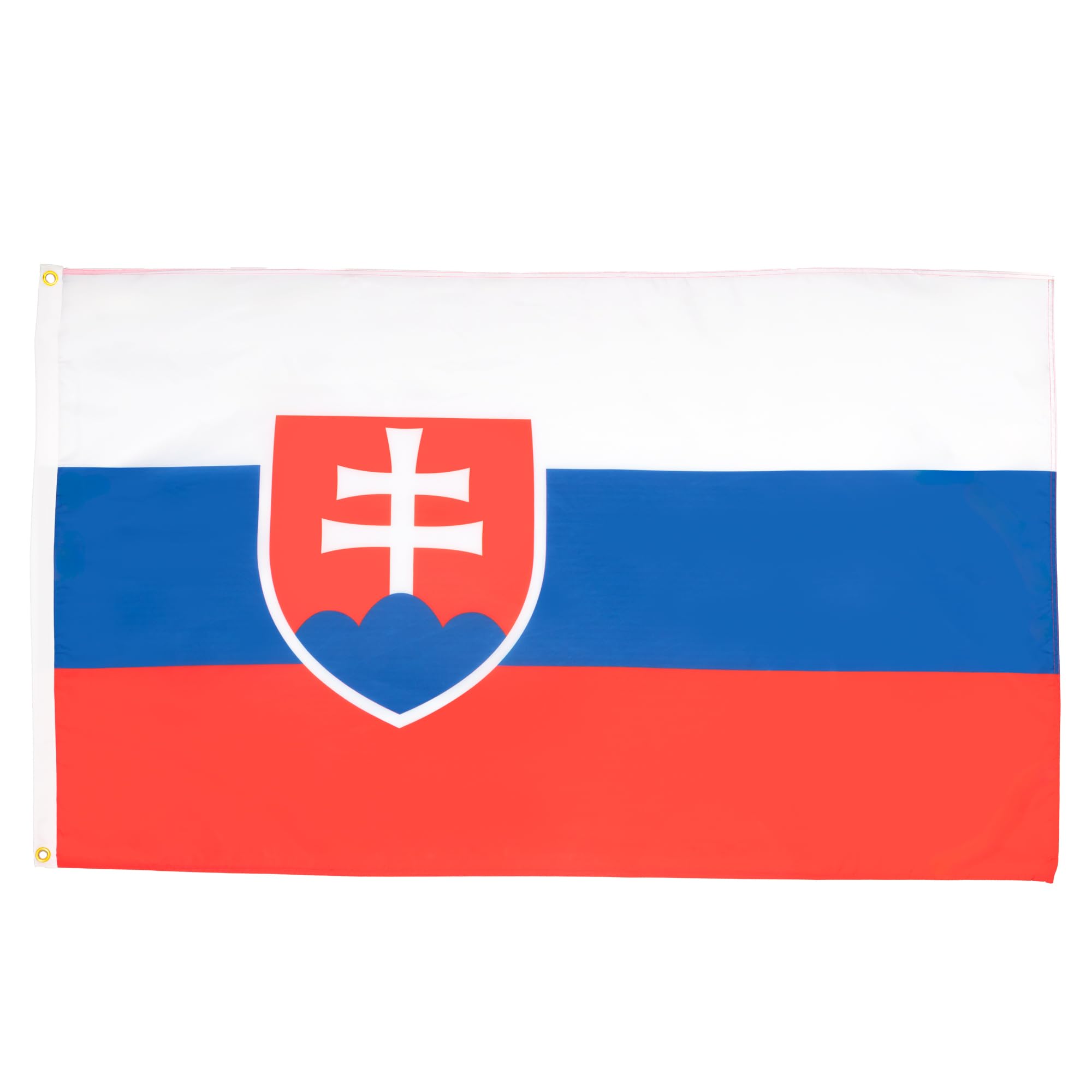 AZ FLAG - Slovakia Flag - 3x5 Ft - Light Polyester Slovak Banner with Two Brass Eyelets - Fade Resistant - Vivid Colors - 3' x 5' Feet - 150x90 Cm — image 1