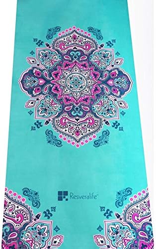 YOOMAT Resveralife Mandala Yoga Mat, Luxury Non-Slip Exercise Mats to Put You in a Sacred Space No Matter Where You Are