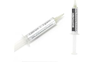 SCOTTCHEN Diamond Polishing Paste,2,000 Grit 4-8 Microns Lapping Compound with 50% Concentration of Diamond Powders for Jewelry, Metal, Ring, Glass, Coin,etc.-5 Gram