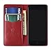 DWBCases iPhone 6 & 6s Wallet Case | Folio Flip Book Design with Strong Magnetic Closure & Leather Protective Cover | Lightweight Card & Money Holder | Includes Microfiber Cleaning Cloth | (Red)