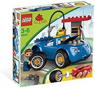 duplo blue car