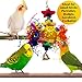 Luffy Star Shredder Bird Toy, 9×6 Inches, Brightly Colored Playtoy of Rattan, Wood and Shredded Paper, Safe for Small and Medium Parrots, Cockatiels, Lovebirds and Finchesthumb 4