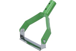 CHICIRIS Stirrup Hoe, Mini Gardening Tool with Hollow Trapezoidal Head for Weeding Loosening Soil Digging Planting, Carbon St