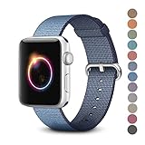 Woven Nylon Replacement Band for the Apple Watch by Pantheon, Women’s or Men’s, Strap fits the 38mm or 42mm for Apple iWatch 1, 2, 3 and Nike edition