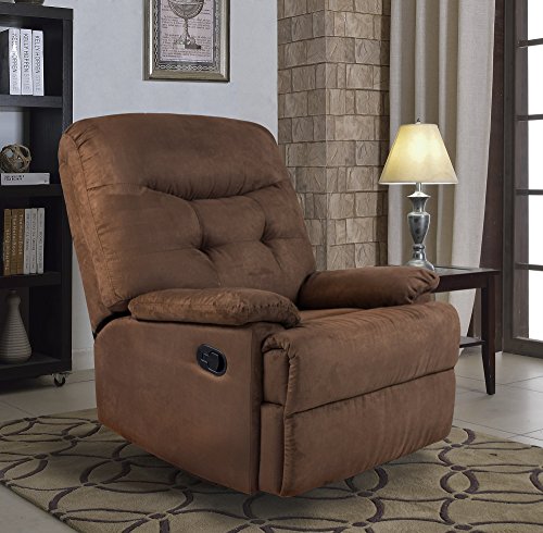 Ocean Bridge Jack Microfiber Recliner Chocolate, Big