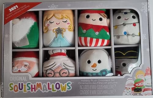Squishmallow Classic Ornaments 2021 Holiday Squad Pack Mini