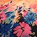 TrendsBlue Elegant Chiffon Floral Sheer Kimono Wrap Cardigan Beach Cover Up, Orange