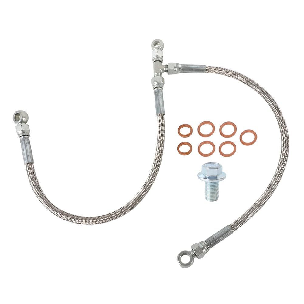 Photo 1 of Silver Turbo Oil Feed & AVCS Line Kit – Compatible with Subaru WRX 2006-2014 WRX STi 2004-2021 LGT 2005-2009 FXT 2004-2008