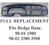 1998-2001 1999 2000 Dodge Ram 1500 Dash Bezel radio dashboard instrument cluster gauge trim dash board Replacement - 1998-2002 Dodge Ram 2500 3500 pickup truck - by Active Company