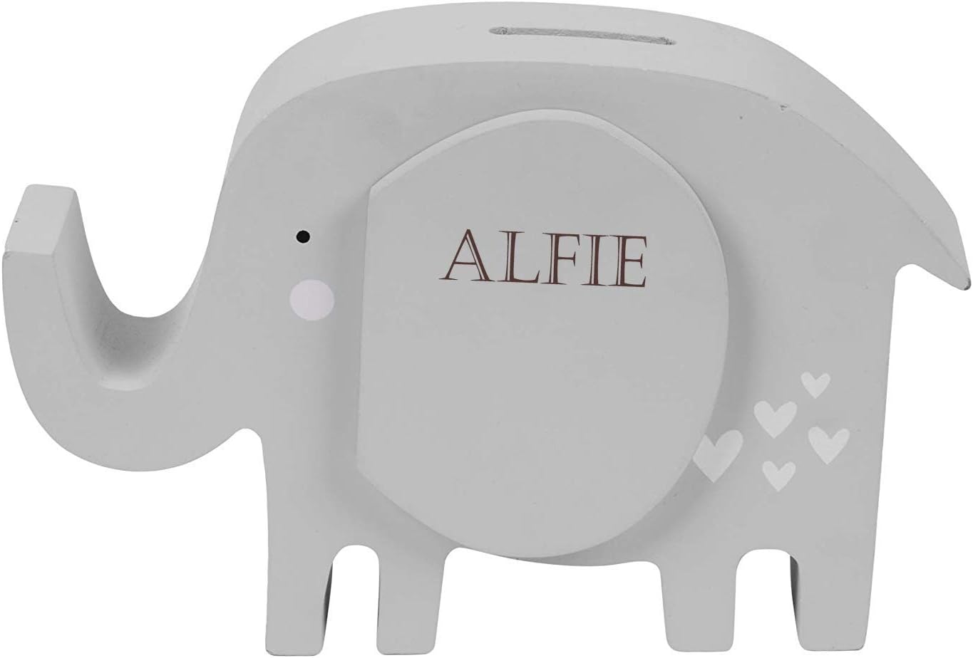 Personalised Engraved Baby Money Box Saving Bank Box Baby Elephant Gift Amazon.co.uk Baby