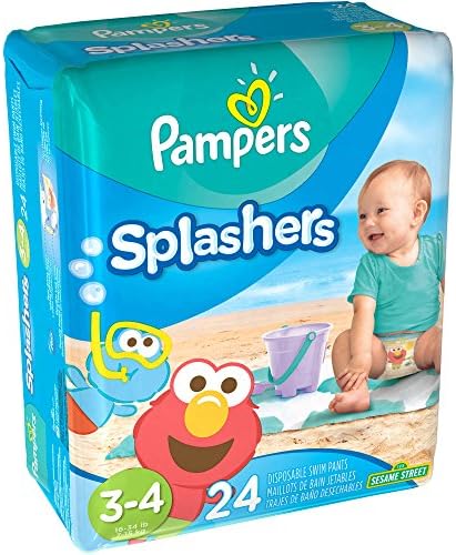 Branded Pampers Splashers Disposable Swim Pants,, Size 3, Weight 24-34lbs - Branded Swim pants with fast delivery (Soft and Comfortable for Babies)