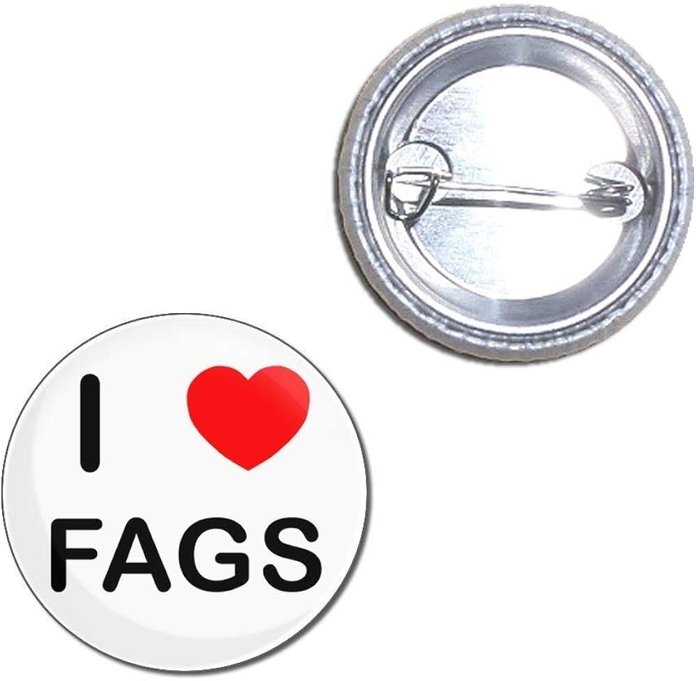 I Love Heart Horror Films - Chrome Rotonda Double Sided