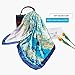 PAGE ONE Silky Neck Scarf Women's Fashion Pattern Large Square Neck Scarf-TREE-A