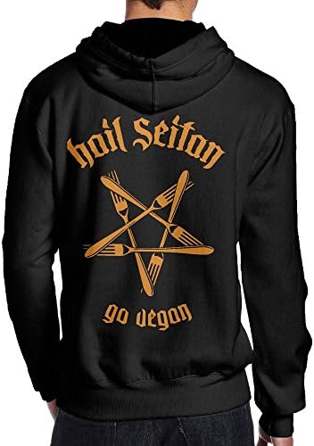 Nickone Hail Seitan - Go Vegan Fall/Winter Casual Durable Fashion Warm Cotton Men Casual Pullover