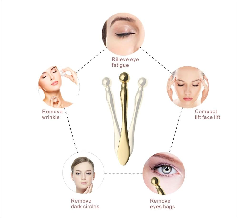 Eye Cream Massage Sticks Wrinkle Remove Eye Massage Tool: Health & Personal Care