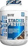 Evlution Nutrition Stacked Protein Protein Powder with 25 Grams of Protein, 5 Grams of BCAAâ€™s and 5 Grams of Glutamine (Chocolate Peanut Butter, 4 LB)