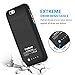 iPhone 6 Battery Charging Case External Battery Backup Charger Case 3500mAh with Kickstand for iPhone 6/6S by Kujian (Black)