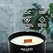 Wax and Wick 12oz Scented Candle for Men, 100% Soy Wax, Double Wood Wick, Black Jar, Whiskey Scent, Long Lasting, Masculine Scents, Perfect for Home, Mancave, Bachelor Pad, Men's Gift - Made in USA