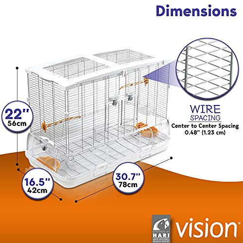 Vision L01 Wire Bird Cage, Bird Home for Parakeets, Finches and