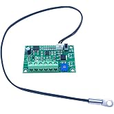 DC 12V 24V 4A 2-Way Adjustable PWM Fan Speed Controller | Automatic Temperature Control, PC CPU Case Fans Compatible, Sensor Included, 2 3 4-Wire DC Fan Support