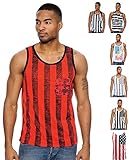 Enimay Men's Summer American Flag Beach Tank July 4th USA Muscle Shirt