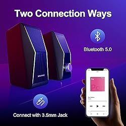 Computer Speakers, PC Speakers with 6 Lighting