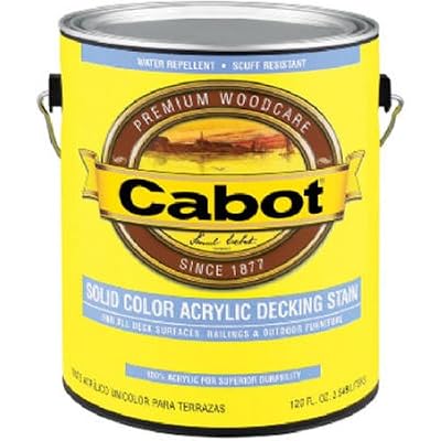 Cabot Stain 41806 Neutral Base Solid Color Decking Stain W/ Surface Protector Size:quart.