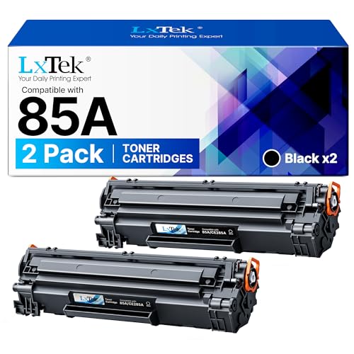 LxTek 85A Compatible Toner Cartridges Replacement for HP CE285A for LaserJet Pro P1102 P1102W M1212NF M1132 M1217NFW M1132 M1212 M1130 P1100 M1136 M1210 M1210MFP M110MFP 134 M1134MFP (Black, 2-Pack)