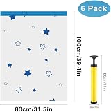 UOUNE Vacuum Storage Bags 6 Jumbo 100x80cm Reusable Space Saver view 2
