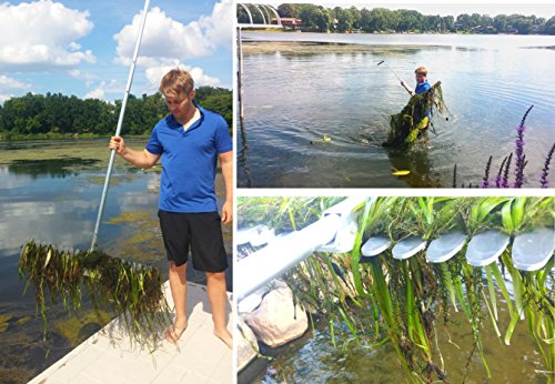 Shore-Tech industries WeedRipper Aquatic Weed Puller Remover for Lake & Pond Sea Weed (11-ft handle)