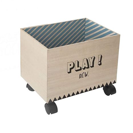 Cajas de madera con ruedas para juguetes | Ruedas