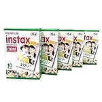 Fujifilm Instax Mini Instant Film, 10 Sheets×5 Pack(Total 50 Shoots)