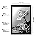 12x18 Black Picture Frame with Plexiglas Front By Americanflat - Designed to Display Vertically or Horizontally on a Wall - Mounting Hardware Included