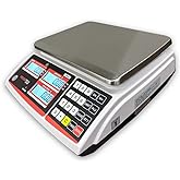 VisionTechShop TVP-60B Price Computing Scale, Lb/Oz/Kg Switchable, 60lb Capacity, 0.01lb Readability, NTEP Legal for Trade COC #19-038, NSF Certified