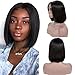 Bestsojoy Hair 10A Brazilian Straight Lace Front Wig Short Human Hair Wigs For Black Women 150% Density Bob Lace Front Wigs 13x4 Lace Frontal Wig Remy (6
