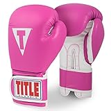 Title Classic Pro Style Training Gloves 3.0, Hot Pink/White, 14 oz