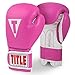 TITLE Classic Pro Style Training Gloves 3.0, Hot Pink/White, 14 oz