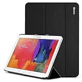 Samsung Galaxy Tab Pro 10.1 Case - Poetic Samsung Galaxy Tab Pro 10.1 Case [Slimline Series] - [Lightweight] [Ultra-slim] PU Leather Slim-Fit Trifold Cover Stand Folio Case for Samsung Galaxy Tab Pro 10.1 Black (3 Year Manufacturer Warranty From Poetic)