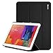 Samsung Galaxy Tab Pro 10.1 Case - Poetic Samsung Galaxy Tab Pro 10.1 Case [Slimline Series] - [Lightweight] [Ultra-slim] PU Leather Slim-Fit Trifold Cover Stand Folio Case for Samsung Galaxy Tab Pro 10.1 Black (3 Year Manufacturer Warranty From Poetic)