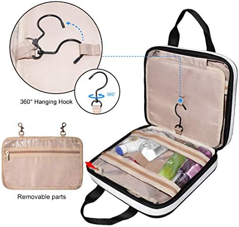 Upgraded Hanging Travel Toiletry Bag,Large Cosmetic Organizer&Water-resistant Makeup Cosmetic Bag Travel Organizer for Accessories, Shampoo, Full Sized Container, Toiletries 3 Upgraded Hanging Travel Toiletry Bag,Large Cosmetic Organizer&Water-resistant Makeup Cosmetic Bag Travel Organizer for Accessories, Shampoo, Full Sized Container, Toiletries