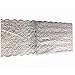 Feelmate 7in10Yard Soft Lace Roll Runner for Wedding Clothes or DIY Craft Decoration (White, 7inch)