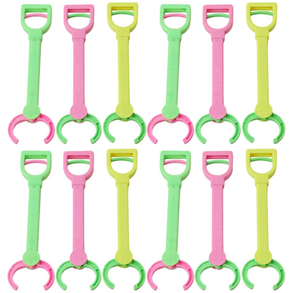 TOYANDONA Mini Toy Grabber Robot Claw Educational Tool Kids Finger-Controlled Clamp for Grabbing Small Items Interactive Concentration Toy 20 Pack