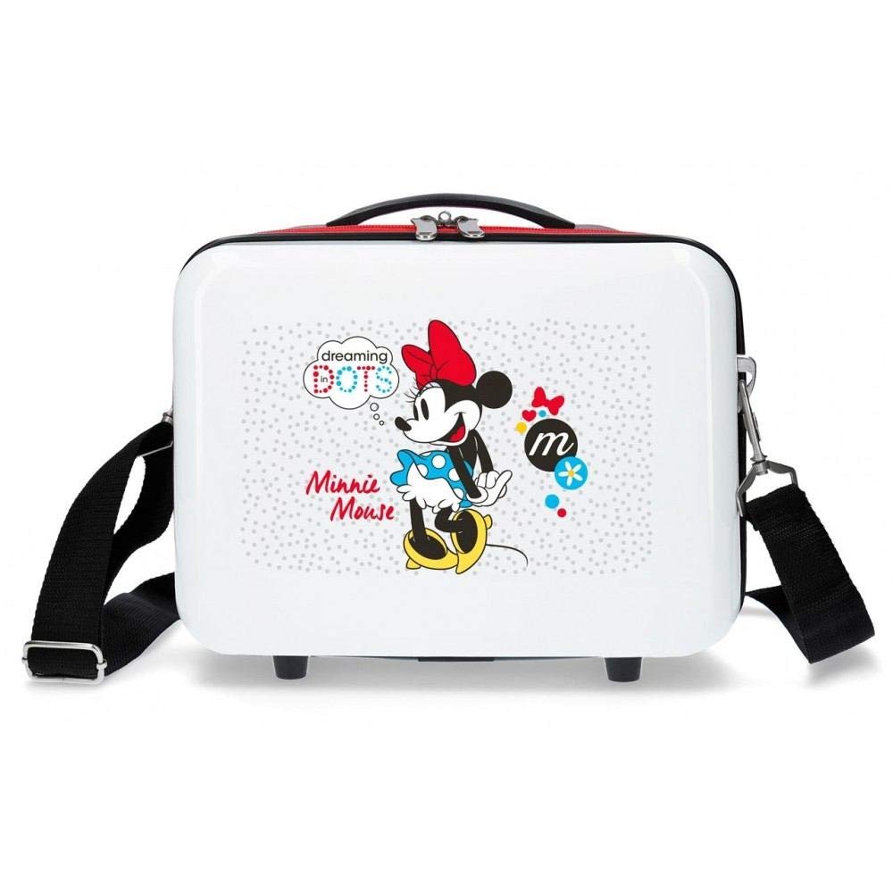 Disney Enjoy The Day Adaptable Toiletry Bag White 29x21x15cm Hard Mount ABS 9.14L 0.85 kg 0, White, 29x21x15 cms, Adaptable Toiletry Bag