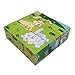 rolimate Educational Preschool Wooden Cube Block Jigsaw Travel Puzzle - Lion Zebra Elephant Rhinoceros Tiger Rabbit, Toy for Age 3 4 5 Year Old and Up (W-p-10)