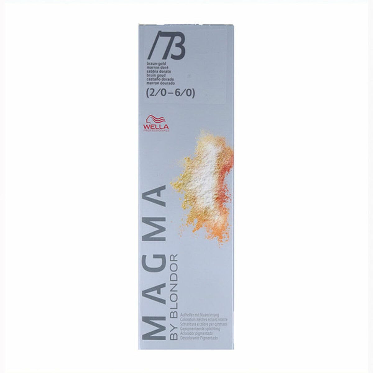 Wella Magma By Blondor Pigmented Lightener Hair Colour, No. 73 Brown-Gold, 0.12 kg