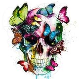 Fairylove 12×12 inches Diamond Painting Kit Full Skull Bead Kit Cross Stitch Kit Art Craft, Butterfly Skull