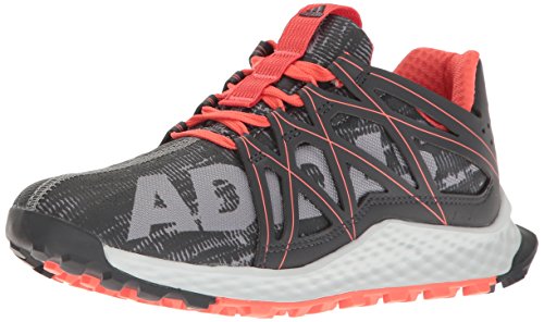 adidas Women's Vigor Bounce w Tennis Shoe, Grey/Dark Shale/Easy Coral, 8.5 M US