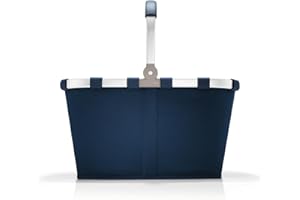 reisenthel carrybag dark blue - Sturdy shopping basket with plenty of storage space and practical inner pocket - Elegant and water-repellent design